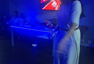 "Pessoa usado VR para confraternização de fim de ano"