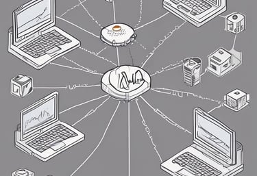 A friendly professional shaking hands with a client in a bright, minimalist office setting.