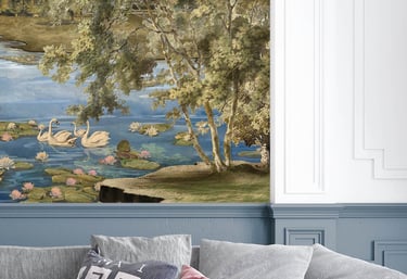 custom floral wallpaper design indian mural wallpaper artwork heritage forest wallpaper mural tropic