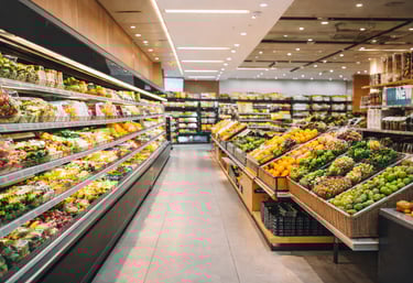 Inside a grocery store