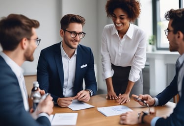 Artist's workspace with paintbrushes, canvases, and sketches scattered around.