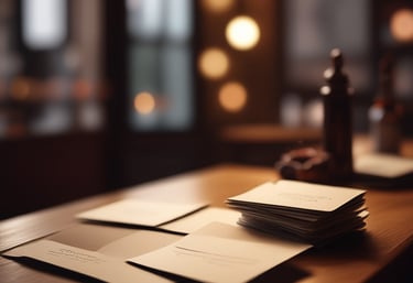 Close-up of a sleek QR code plaque on a restaurant table inviting customers to leave a review.