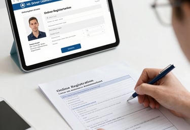 A sleek laptop displaying the kineticauto platform on a modern desk.