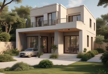 A cozy, sunlit living room showcasing a thoughtful mix of sustainable materials and elegant interior design.