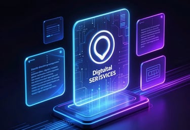 A man sitting at a table using a tablet