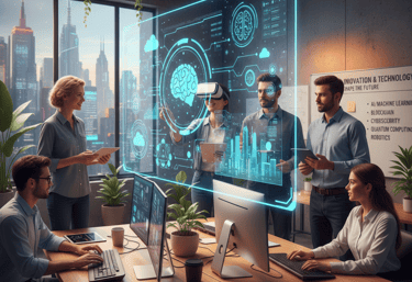 colaboradores analisando dados de um monitor