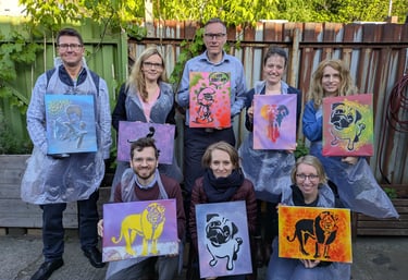 Company graffiti workshop group Hamburg results / Graffiti Workshop Hamburg Gruppe Ergebnisse Teamevent