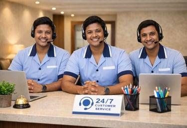 "Always available to assist you, round the clock" "24/7 Customer Support Assistance"