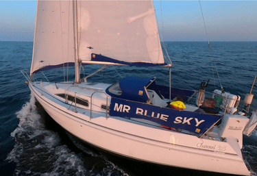 Mr Blue Sky our yacht at Blue Sky Seasports