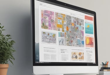 Screenshot preview of a clean, modern website template on a laptop screen.
