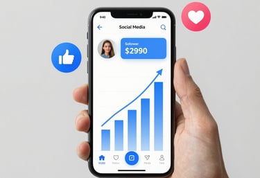 A team collaborating over social media campaign ideas on laptops.