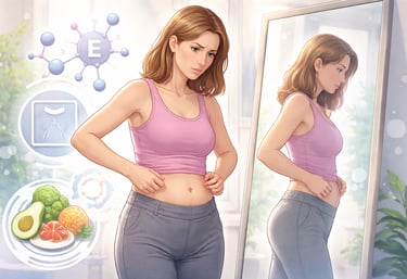 "Can low estrogen cause weight gain"