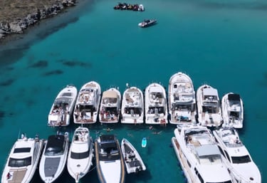 the biggest fleet yacht in mykonos greece