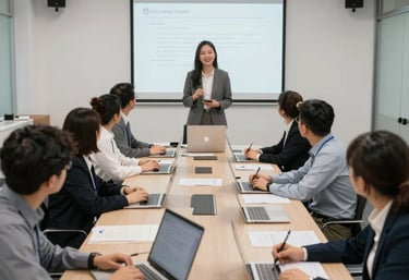 Cloud server racks glowing softly in a secure data center environment.