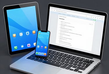 Technician carefully repairing a smartphone screen at a busy Stratford shop.