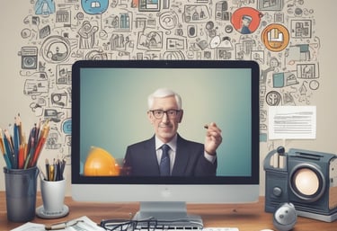 A team collaborating around a table with project notes and laptops, illustrating strategic planning.