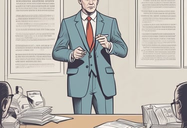 A friendly financial advisor explaining investment concepts to a small group in a cozy office.