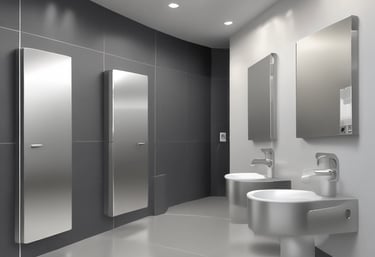 Sanitary ware and other washroom equipment for public facilities