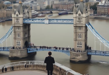 A smiling education consultant advising a student with international university brochures.