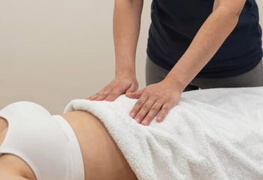 Close-up of a gentle auriculotherapy laser treatment being applied with care.