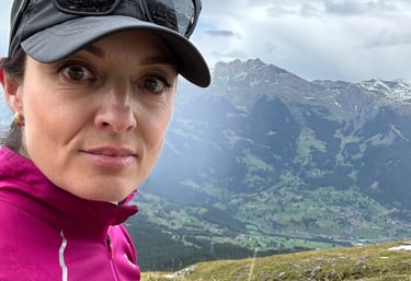 Lena Trenholm in Switzerland hiking