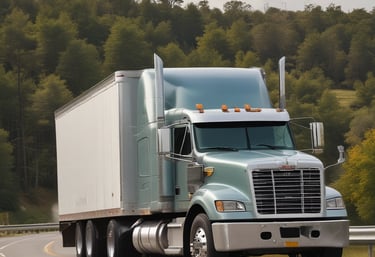 A fleet of trucks lined up at sunrise ready for a day of impactful deliveries.