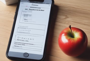 An inviting workspace setup with a laptop showing SPSS analysis charts and a phone with the app open.