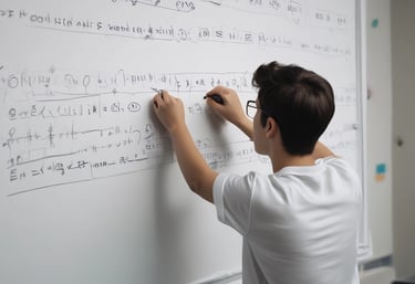 Dev, a seasoned math teacher, engaging with students in a bright classroom setting