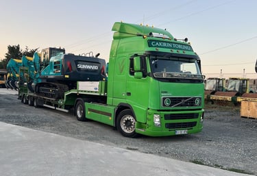 Şehirlerarası ağır nakliyat ve sunward paletli iş makinesi lojistiği
