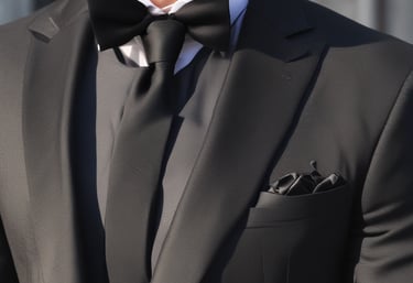 Happy customers chatting with a friendly service representative during Black Friday event.