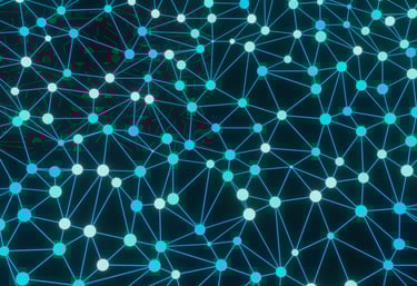 Abstract network pattern representing brands as living cultural systems