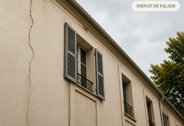 Enduit de façade fissuré : diagnostic et solutions