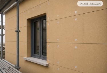  Isolation extérieure façade – panneaux fibre de bois