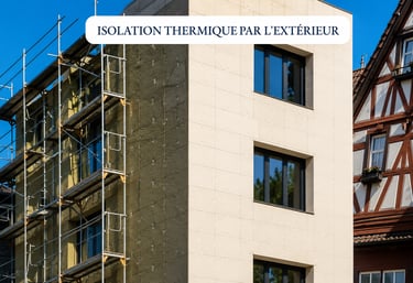 Isolation thermique par l’extérieur sur immeuble collectif | SAN BAT