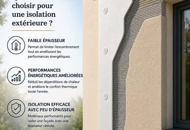 Quel isolant mince choisir pour une isolation extérieure ?