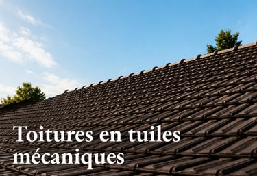 Pose de tuiles mécaniques pour une toiture esthétique et résistante