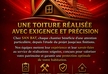 Une toiture réalisée avec soin et savoir-faire