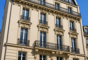 Ravalement façade parisienne – enduit isolant