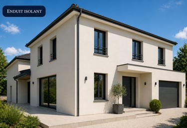 Enduit isolant extérieur – maison moderne et finition impeccable