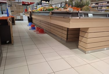Habillage intérieur de magasin Intermarché