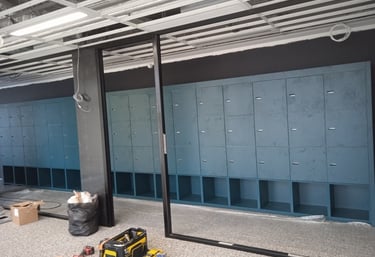 Pose de casiers et rangements sur mesure