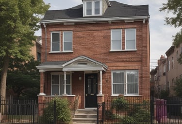 A Martin Adams property manager discussing maintenance plans with a tenant in a bright New York apartment.