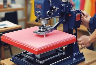 Creative workshop scene with personalized gifts and laser engraving tools in soft pastel tones.