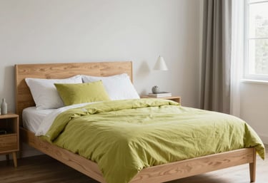 A cozy bedroom with a welcoming bed and soft lighting in an Italian city apartment.