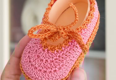 Zapatillas crochet bebe regalo