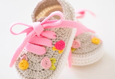 Zapatillas crochet bebe regalo