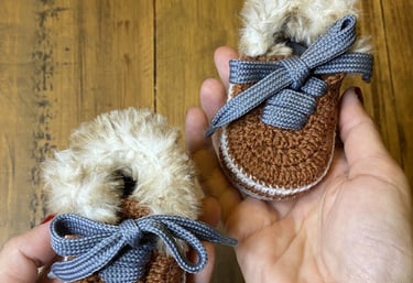 Zapatillas crochet bebe regalo