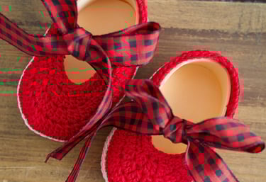 Zapatillas crochet bebe regalo baturras