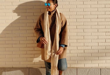 Patron crochet bufanda con flecos