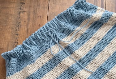 Patron crochet falda corta